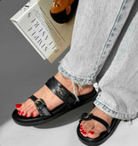 صندل دو سگک زارا(zara) مشکی